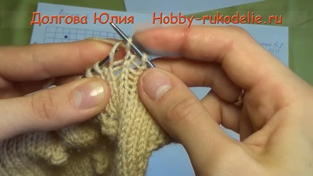 Вязание спицами комбинезона для новорожденных Часть 1 смотреть онлайн