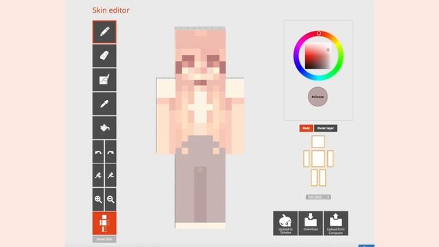 AESTHETIC Minecraft skin TUTORIAL | Speedpaint смотреть онлайн