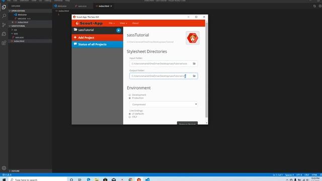 Easy SCSS Sass Set Up for Beginners (Installation and working example, Windows) смотреть онлайн