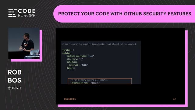 Rob Bos - "Protect your code with GitHub security features" at Code Europe 2022 in Warsaw смотреть онлайн