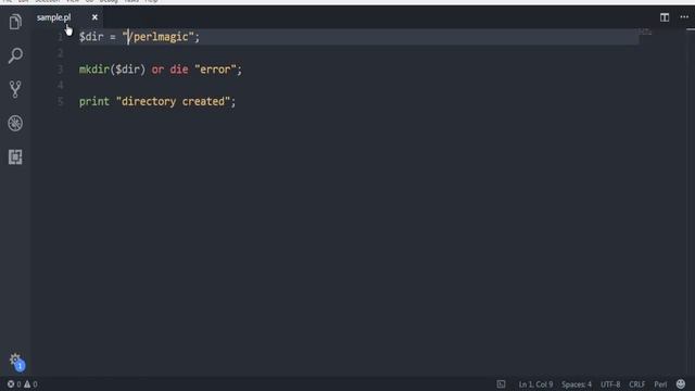 Perl Programming Create Directory смотреть онлайн