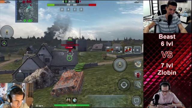 Вторая Реакция На ЛЕСЕНКА#7 | Zlobina_Liza [7STAR] против Стримера Beast [BEAST] | WoT Blitz