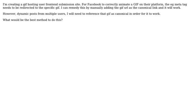 Wordpress: Set Canonical URL to GIF for Facebook смотреть онлайн