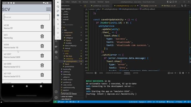 38 - Envio de parâmetros - React Navigation - Update unidades - React Native смотреть онлайн