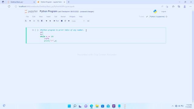 Python program to print table of any number. смотреть онлайн