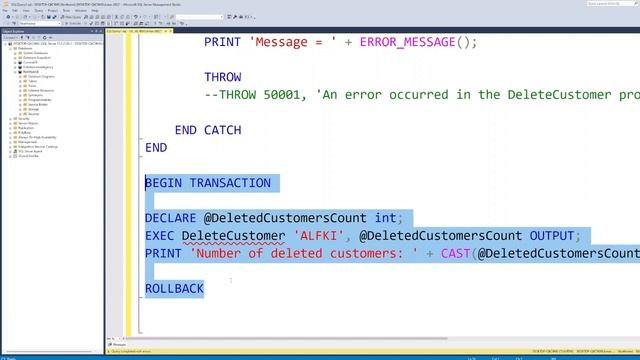 Microsoft SQL Server: THROW explained in 4 minutes смотреть онлайн