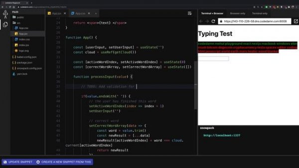 React Typing-Speed Project - Build logical thinking with this free project ?