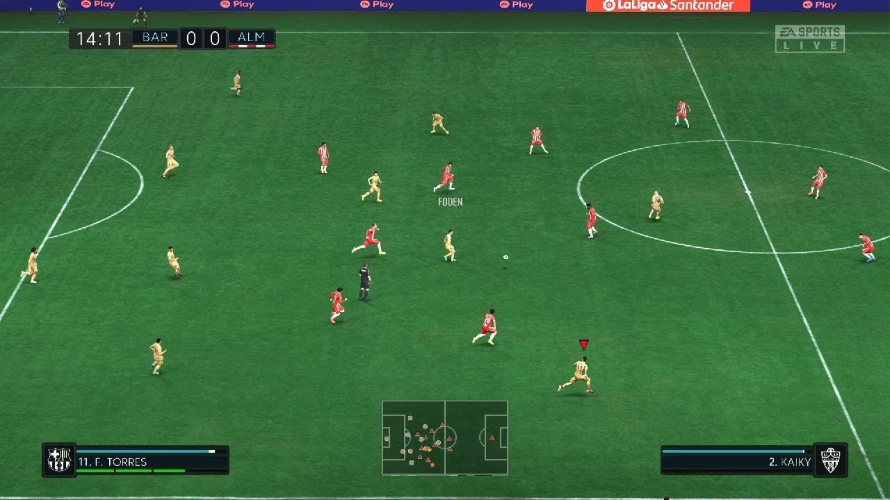 FIFA 23 контратака закончилась ударом ножницы