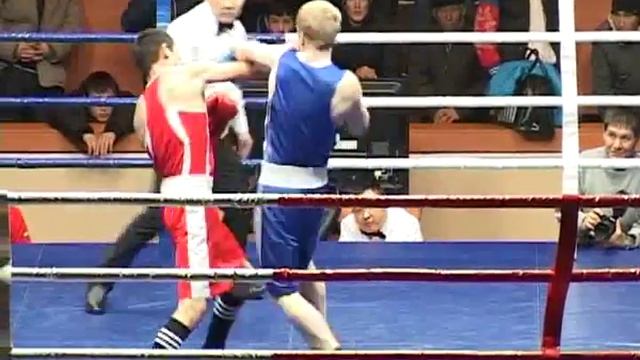 Спорт. Бокс. Адилет Абылашимов-Федор Виноградов (Россия). Турнир Шопокова 2014 г. смотреть онлайн