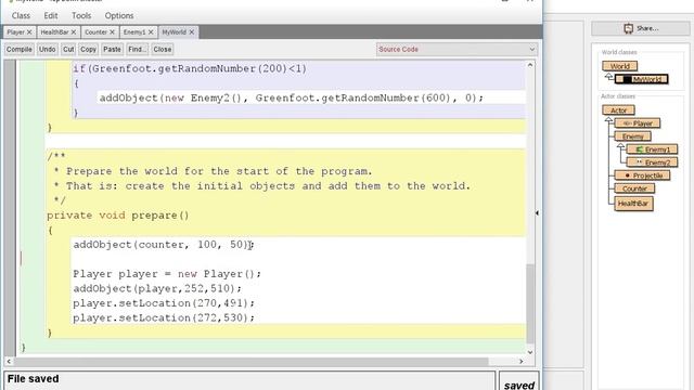 Space Shooter Game #4 - Greenfoot: Java Game Programming Tutorial for Beginners -HealthBar and Boss смотреть онлайн