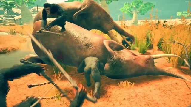 The Ape Clan Kill Couple Miocene Elephant |e[p182 смотреть онлайн