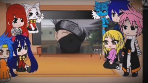 реакция хвоста феи на наруто (команда номер 7) какаши[1/?]