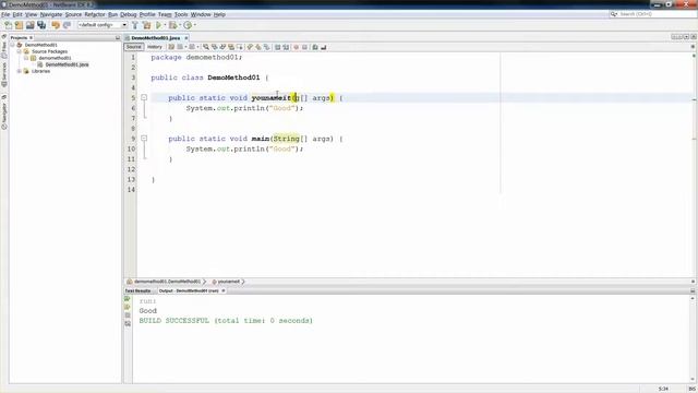Define a method in Java смотреть онлайн