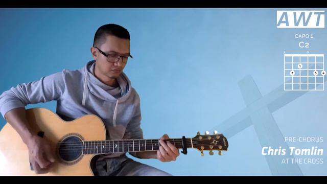 At The Cross (Love Ran Red) - Chris Tomlin - acoustic with chords смотреть онлайн