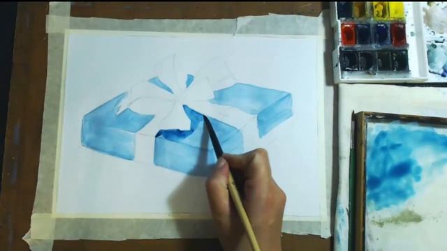 Как нарисовать подарок смотреть онлайн