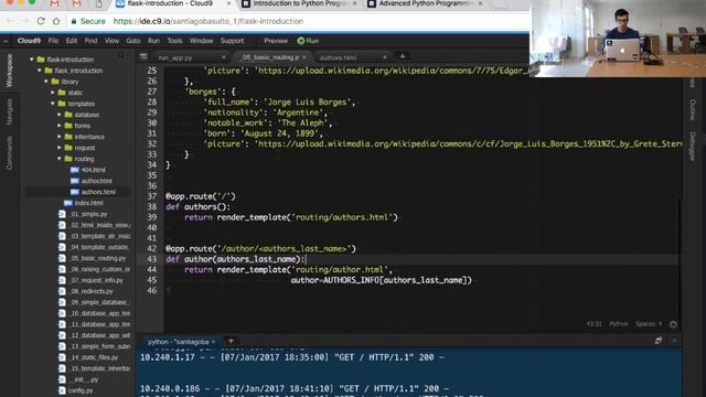 Step 05 - Basic Routing in Flask смотреть онлайн