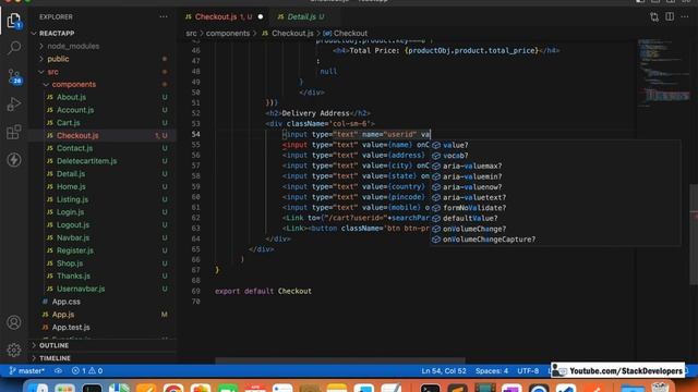 #46 React JS Tutorial with Laravel | Delivery Address Validation at Checkout Page смотреть онлайн