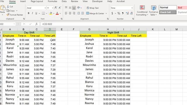 How to Calculate Time Difference in Excel? | Time Difference in Excel смотреть онлайн