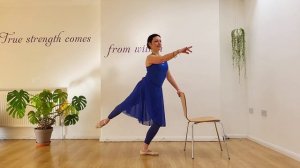 Боди-балет класс со стулом для любого уровня. Домашние тренировки.
