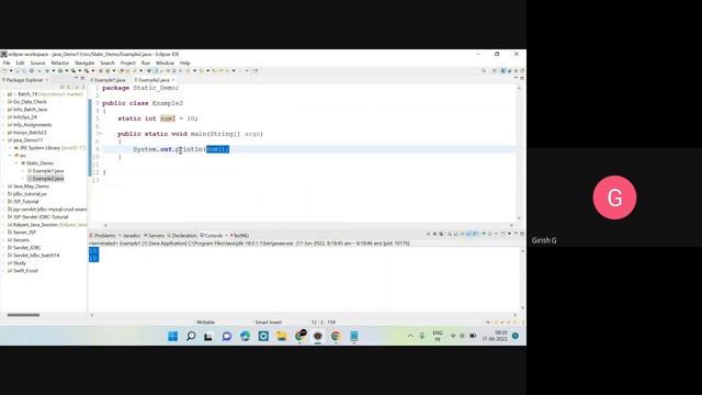 Static Method | Static Variable | Static Class - Static Block - Static Scope смотреть онлайн