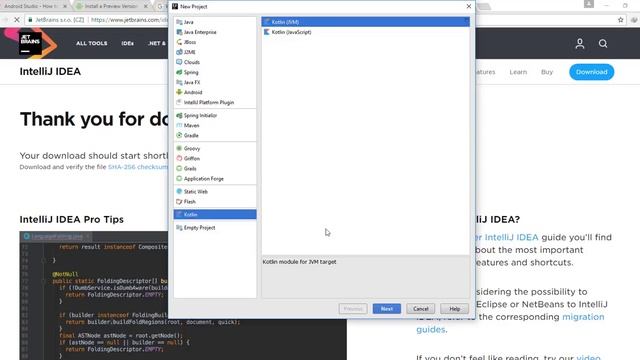 9 - Install IntelliJ IDE and Run Kotlin on Windows تنصيب انتلج على نظام ويندوز смотреть онлайн