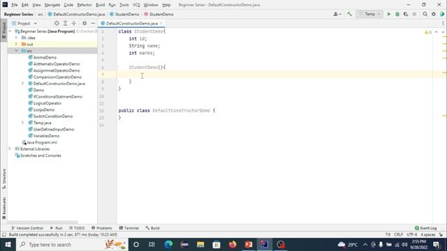 Java Programming | Default constructor | Types of constructor | Default constructor in java hindi смотреть онлайн