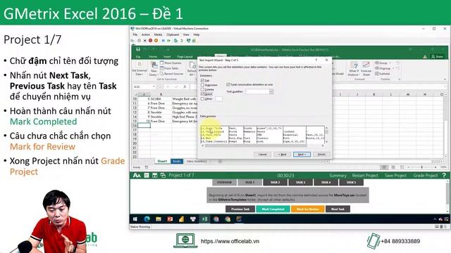 Giải đề MOS Excel 2016 77-727 - Project 1 смотреть онлайн