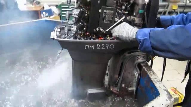 Мотор лодочный Yamaha 60FETO, б/у смотреть онлайн
