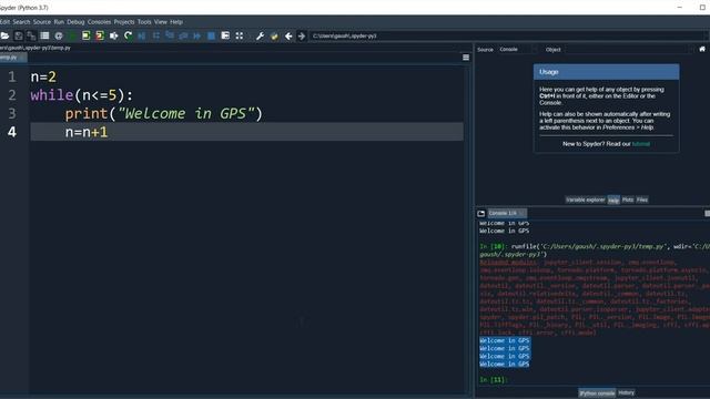 While Loop in Python with practical example смотреть онлайн