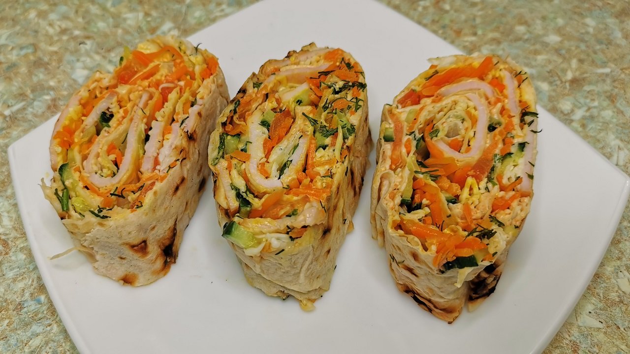 Его первым СМЕТУТ со СТОЛА\ НОВАЯ ЗАКУСКА на праздничный стол\ РУЛЕТ ЗА 15 МИН.\ПРОСТОЙ, ВКУСНЫЙ