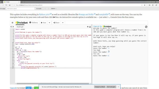 Guess The Number - Python 3 - 2020 смотреть онлайн