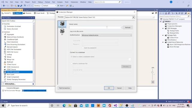 22.SSIS TUTORIAL - OLE-DB COMMAND TRANSFORMATION - USING STORED PROCEDURE . смотреть онлайн