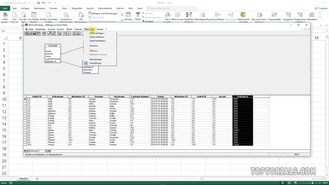 SQL Abfrage von einer Excel Tabelle смотреть онлайн