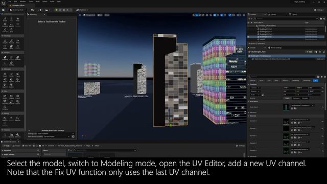 Parallax Night Building Material Tutorial 2:Fix incompatible UVs using UE5 смотреть онлайн