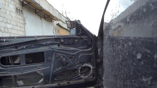 W124 Coupe E200 купе регулировка стекла двери, снятие дверной карты