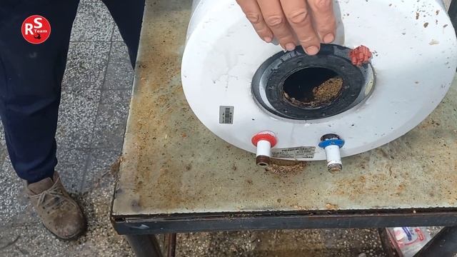 TESY Electric Water Heater Replacing The #thermostat  Opening And Cleaning  #homemade #waterheater