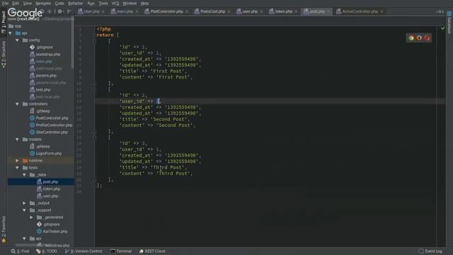 REST API в Yii2 Часть 3. Реализация API. Тестирование. смотреть онлайн