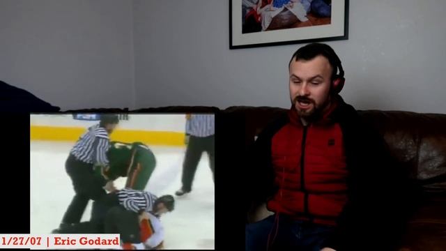 Soccer Fan Reacts to Top 10 NHL Hockey Fights of Derek Boogaard смотреть онлайн