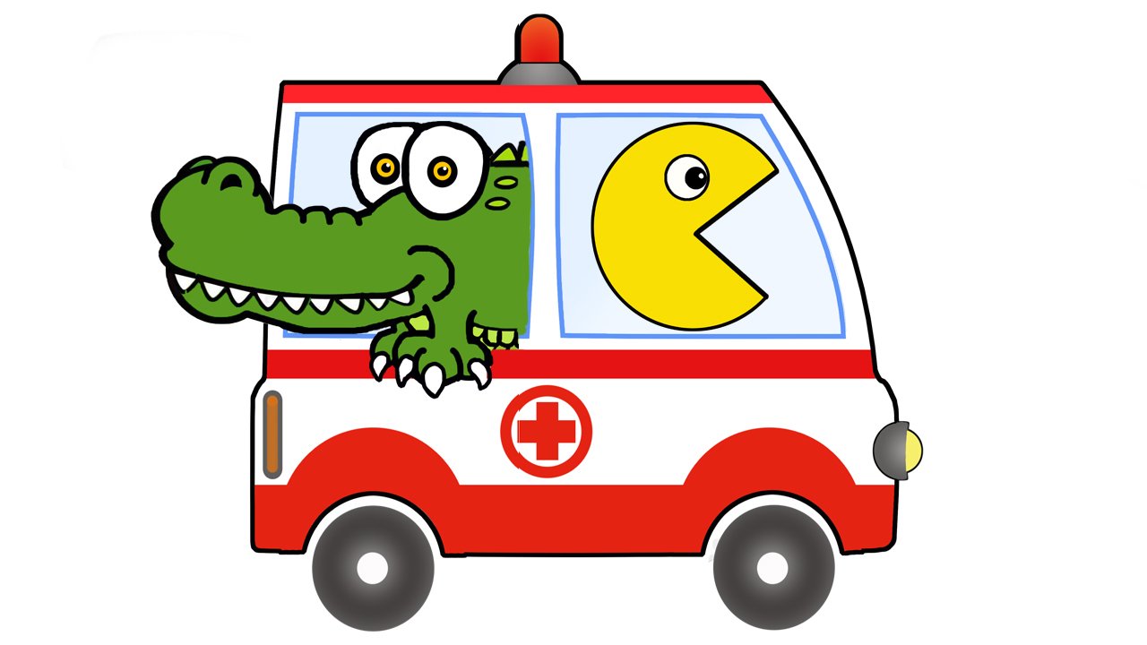 Мультики для малышей - Скорая помощь и крокодил - Мультики про машинки смотреть онлайн