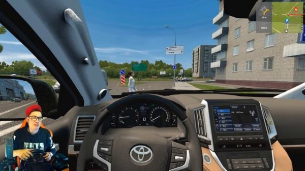 ПОЕХАЛ В ГОРОД НА БАТИНОМ КРУЗАКЕ ПОКУПАТЬ МАМЕ ЦВЕТЫ к 8 МАРТА! CITY CAR DRIVING + РУЛЬ