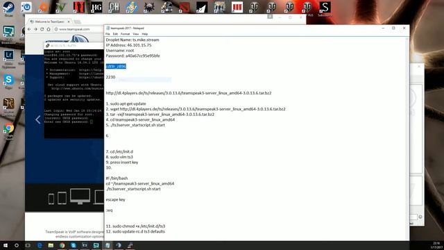 Как установить свой Тимспик сервер на Линукс Убунту 16 (VPS гайд) смотреть онлайн