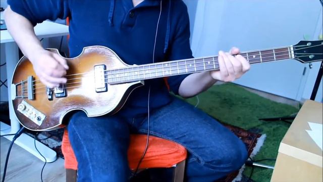 Bassline (Playalong)"SOMETHING"‪‬ by The Beatles (Hofner 500/1 Bass 1965) смотреть онлайн