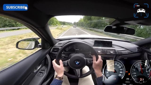 BMW M3 Competition Top Speed Acceleration Autobahn POV Sound - 450 HP F80 Sedan