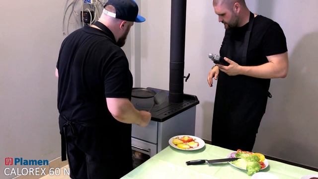 Обзор отопительной печи CALOREX 60 N от компании Plamen. Тестируем варочную поверхность и духовку смотреть онлайн