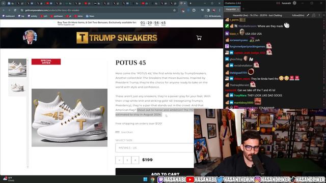 Trump FORCED To Pay $450 million in Fraud Case | Hasanabi reacts смотреть онлайн