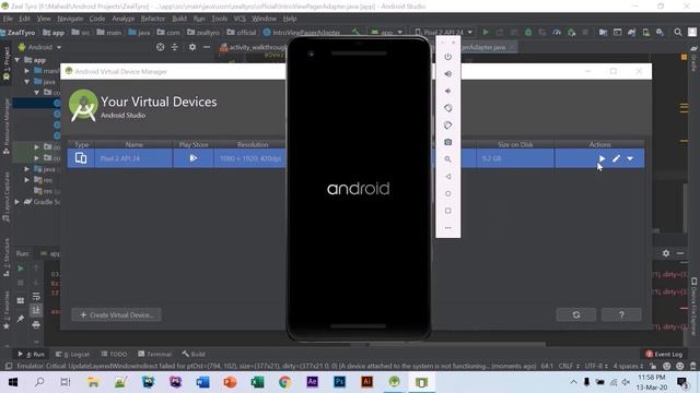 How To Fix 'Unknown failure: cmd: Can't find service: package' in Android Studio смотреть онлайн