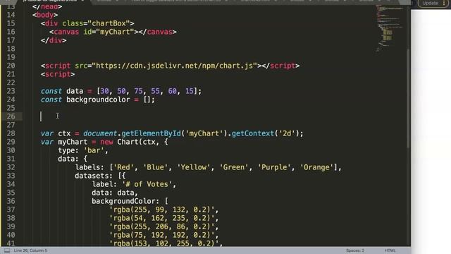 how to assign colors in a chart based on values in chart js смотреть онлайн