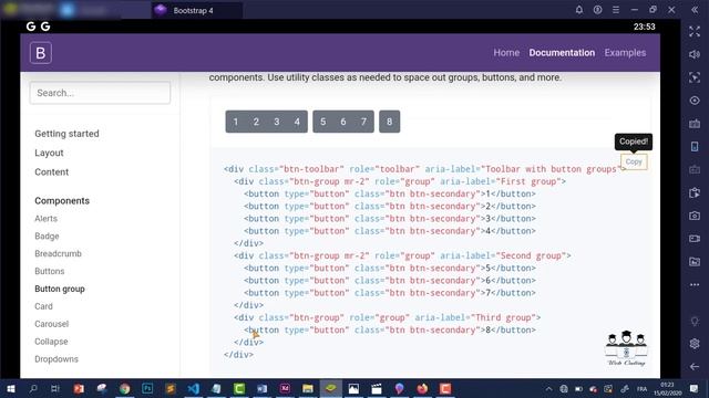 #web_coding #bootstrap_darija 9# Tutourial Bootstrap4 Button group Darija смотреть онлайн