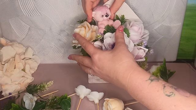 Мыльная композиция с мишкой в конверте.|Мыловарение| soap смотреть онлайн