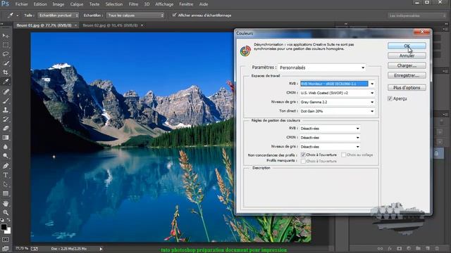 tuto photoshop préparation document pour impression смотреть онлайн